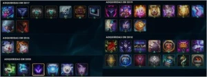 Ouro 2, 59 Champs, 24 Skins, 17K de EA, Vários Fragmentos - League of Legends LOL