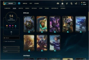 Conta prata 4 com 24 skins e 92 champs ( CRIADA EM 2012 ) - League of Legends LOL