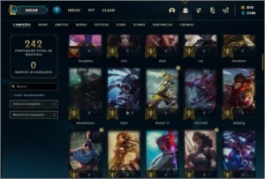 Conta prata 4 com 24 skins e 92 champs ( CRIADA EM 2012 ) - League of Legends LOL
