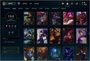 CONTA LOL 🌟 164 SKINS 🌟 149 CAMPEOES - League of Legends