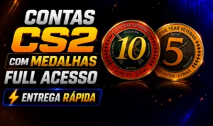 [Melhor Preço] Contas Cs2 | Medalha 5 E 10 Anos - Counter Strike