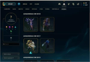 Conta League of Legends MMR Platina LOL