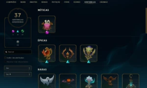 Conta Com 10 Anos - 336 Skins - Todos Champions - Plat 1 - League of Legends LOL