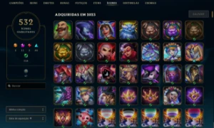 Conta Com 10 Anos - 336 Skins - Todos Champions - Plat 1 - League of Legends LOL