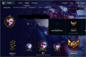 Ouro 4 8/2 Primeira md10 - League of Legends LOL