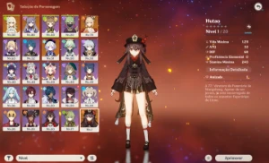 Conta hutao + yoimiya + arma da yoimiya + keqing - Genshin Impact