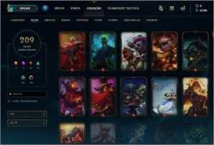 Conta DIAMANTE 4 (várias skins raras e cromas exclusivos) - League of Legends LOL