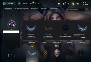 Conta prata 3 com 61 Champs e 16 Skins - League of Legends LOL