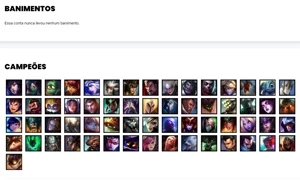 Conta prata 3 com 61 Champs e 16 Skins - League of Legends LOL