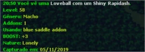 Conta OTPokemon lvl 250 + 5 SHINYS Mundo Black - Tibia