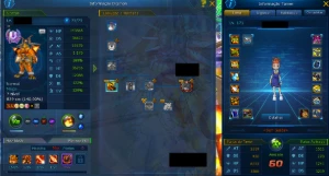 Conta top 7u apollo quantum e mais LA-DMO - Digimon Masters Online