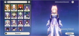 Genshin Impact Diluc + Kokomi sem login AR34