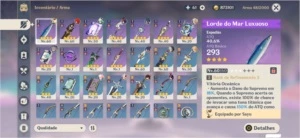 Genshin Impact Diluc + Kokomi sem login AR34