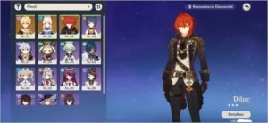 Genshin Impact Diluc + Kokomi sem login AR34