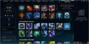 Conta League Of Legends com skins raras como rammus + icones LOL