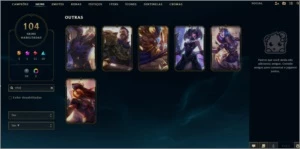 Conta League Of Legends com skins raras como rammus + icones LOL