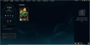 Conta League Of Legends com skins raras como rammus + icones LOL