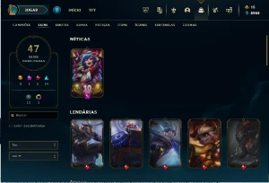 Conta esmeralda 4 NIVEL 144, 83 CHAMP, 47 Skins - League of Legends LOL