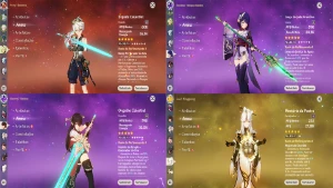 Conta Genshin Ar57 /10X5★/Kazuha C2+Bis / Eula+Bis/ Hutao C1 - Genshin Impact