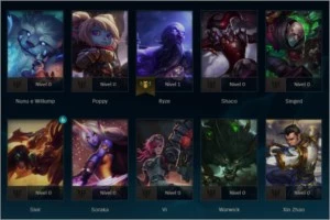 🟢 CONTA NV 30 UNRANKED  🏆 RECOMPENSAS MUNDIAL E 10 ANOS 🎁 - League of Legends LOL