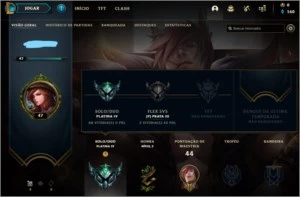CONTA LOL PLATINA IV - League of Legends