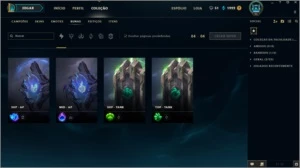 Conta GOLD 2 com boas skins e muitas chaves - League of Legends LOL