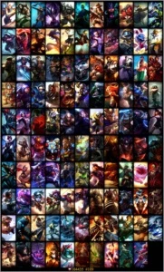 Conta de League of Legends- Diamante S6, Todos os campeões LOL