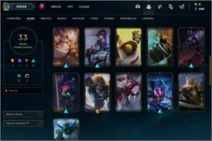 CONTA LOL - LVL 103 - 33 SKINS - League of Legends