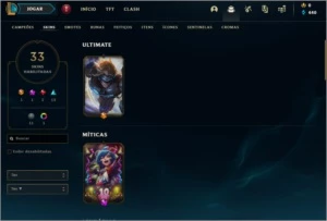 CONTA LOL - LVL 103 - 33 SKINS - League of Legends