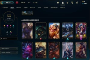 CONTA LOL - LVL 103 - 33 SKINS - League of Legends