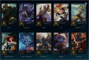 CONTA LVL30+ SMURF DE LOL 10K+ DE ESSÊNCIAS E 30+ CAMPEÕES - League of Legends
