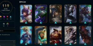 Conta LOL - LVL 120 - 111 Champions - 119 Skins - FULL ACESS - League of Legends