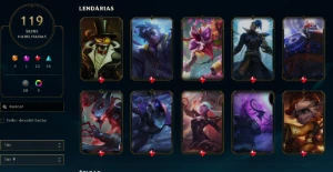Conta LOL - LVL 120 - 111 Champions - 119 Skins - FULL ACESS - League of Legends