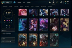 CONTA COM TODAS SKINS MAIS RARAS DO JOGO - League of Legends LOL