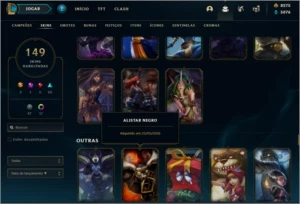 CONTA COM TODAS SKINS MAIS RARAS DO JOGO - League of Legends LOL
