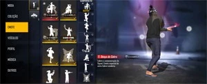CONTA FREE FIRE GEMADA, DIVERSAS SKINS, LEVEL 60, DIAMANTE 1