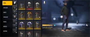 CONTA FREE FIRE GEMADA, DIVERSAS SKINS, LEVEL 60, DIAMANTE 1