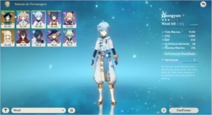 Conta com Venti com constelação + 3 armas 5 estrelas. - Genshin Impact