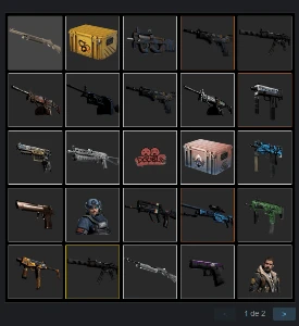 CONTA CS GO PPRIME PRATA 4 + SKINS - Counter Strike