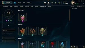 CONTA LOL FULL CHAMP D4 64% WIN RATE MMR MESTRE - League of Legends