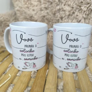 Caneca Personalizada para Anúncio de Nascimento - Artesanato e Personalizados
