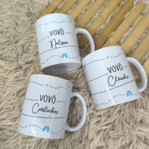 Caneca Personalizada para Anúncio de Nascimento - Artesanato e Personalizados