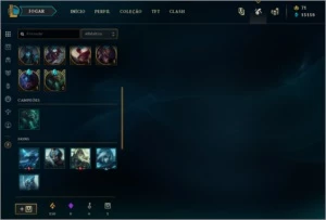CONTA DIAMANTE 1 ( 60% win rate ) S10 - League of Legends LOL