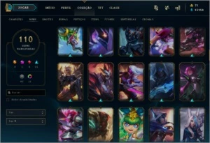 CONTA DIAMANTE 1 ( 60% win rate ) S10 - League of Legends LOL