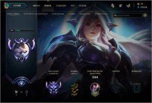 CONTA DIAMANTE 1 ( 60% win rate ) S10 - League of Legends LOL