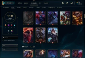 CONTA DIAMANTE 1 ( 60% win rate ) S10 - League of Legends LOL