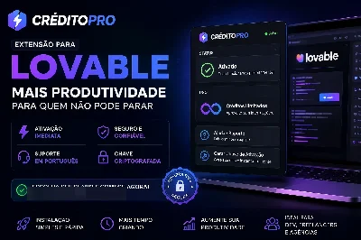 🥇 Extensão para Lovable | CréditoPRO - Inteligência Artificial