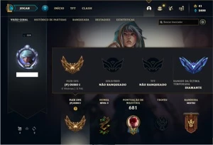Conta Unranked com TODOS os champs e 211 Skins + 3 Prestigio - League of Legends LOL