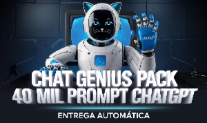 Chat Genius Ai Pack: 40K Prompts + 1.4K Ferramentas De Ia - Outros