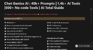 Chat Genius Ai Pack: 40K Prompts + 1.4K Ferramentas De Ia - Outros